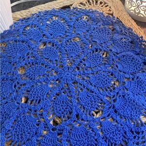 Vintage Blue Crochet Doilies